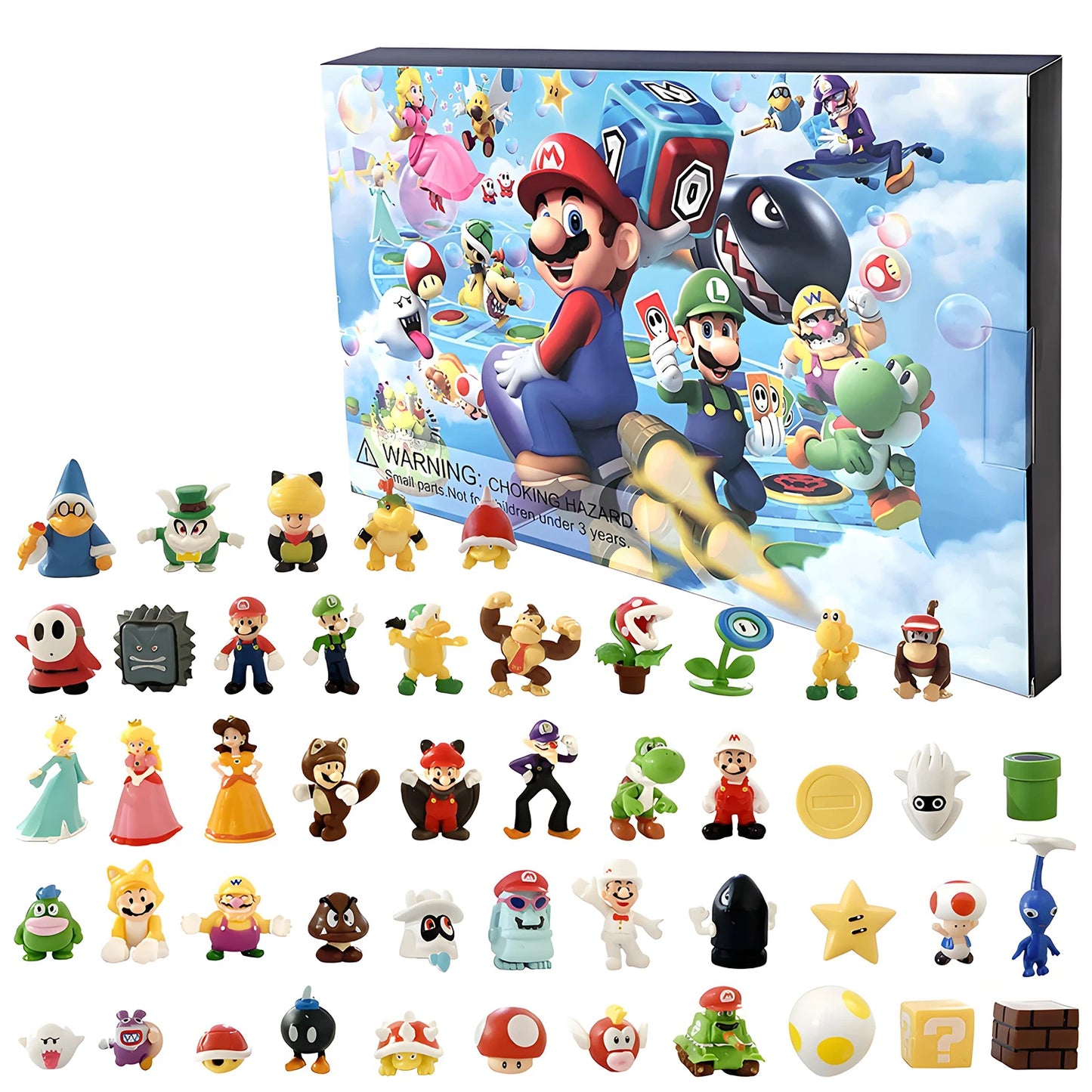 24pcs/Set Super Mario Advent Calendar Anime Action Figure PVC Model Dolls Christmas Calendar Toys For Children