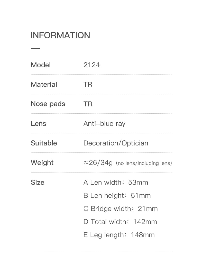 JMISUS Classic Prescription Glasses for Women Men Square Anti Blue Light Lenses Myopia Hyperopia Correction Office Use