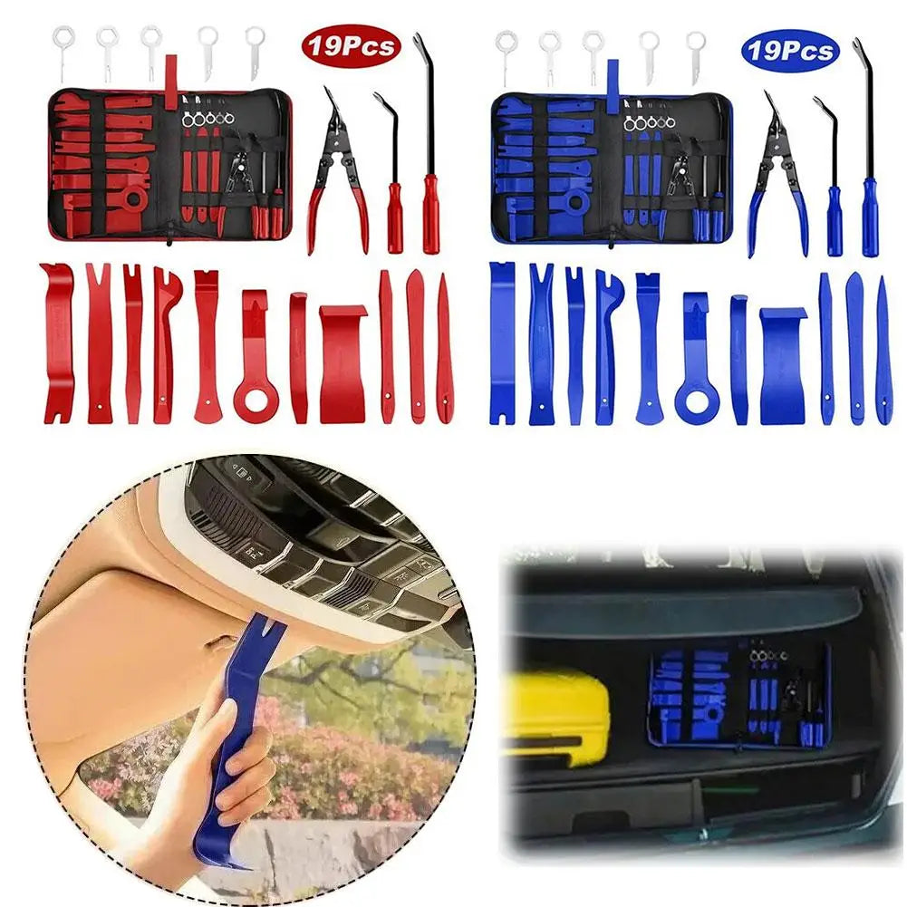 Multifunctional Auto Trim Removal Tool Car Door Panel Dash Audio Radio Removal Tools Kit Auto Upholstery Pry Tools Repair Kits