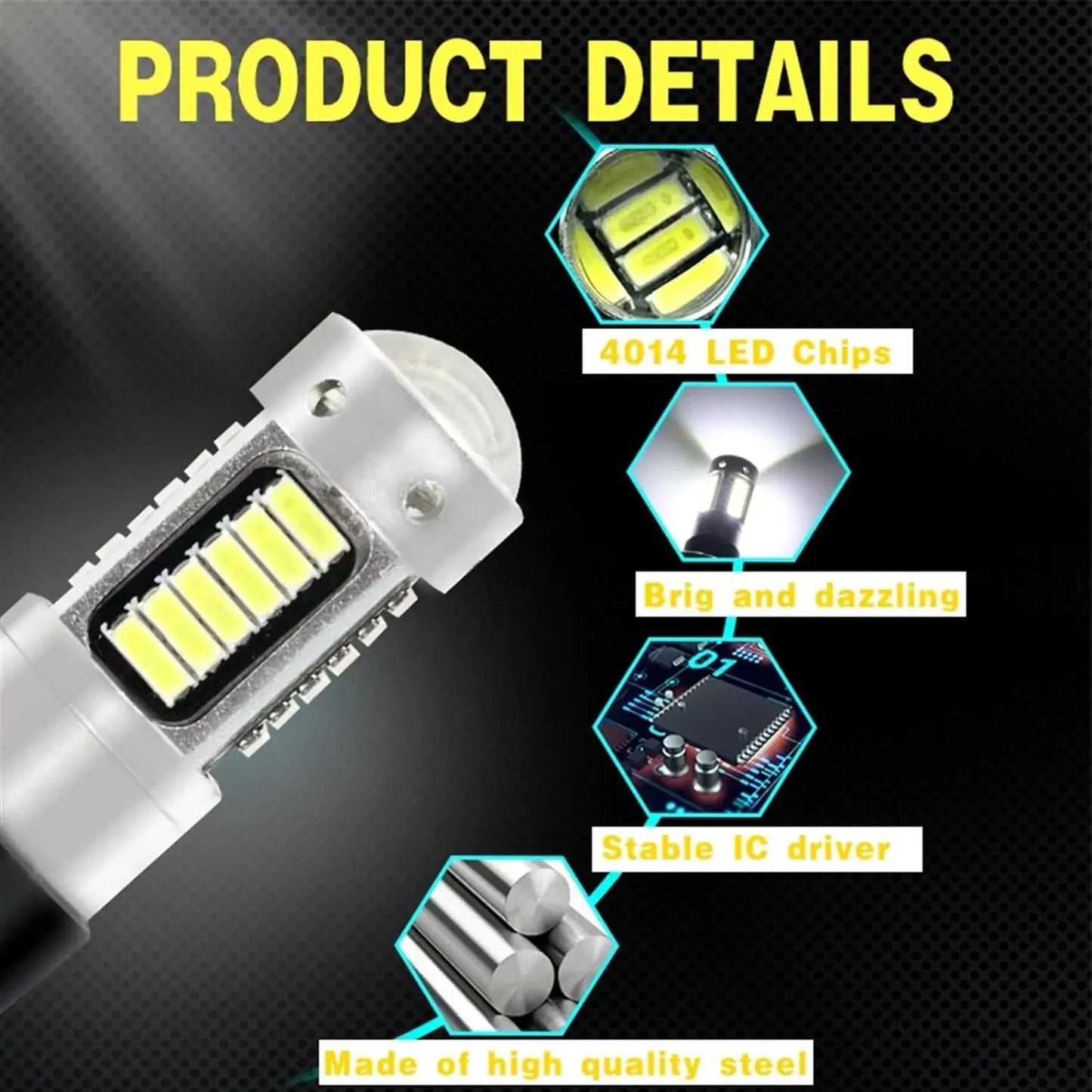 2pcs Car LED Front Fog Light Lamp 12v For HYUNDAI ix35 2009 2010 2011 2012 auto bulb Accessories