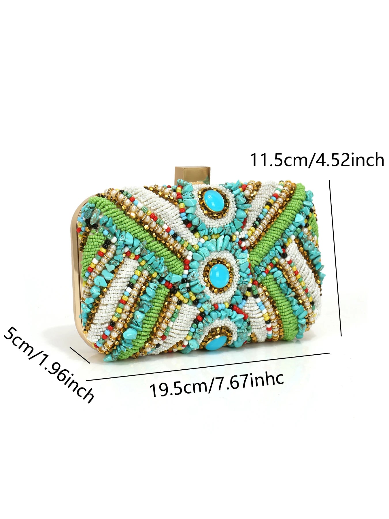 Green Color Embroidery Evening Bags Flap Fashion Beading Party Wedding Clutch Bags For Holiday Christmas Day Gift For Girl Purse