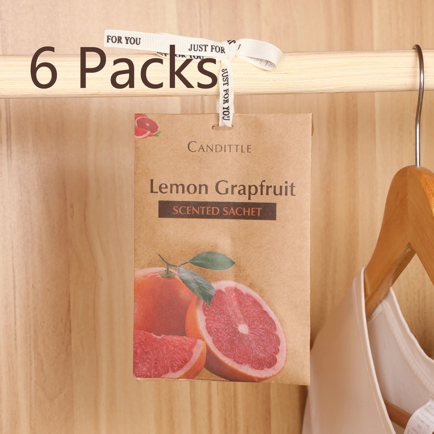 6 packs Oud Lavender Sandalwood Rose Coconut flower&Jasmine Scented Sachet Set for Closet Drawer Car Wardrobe,long last