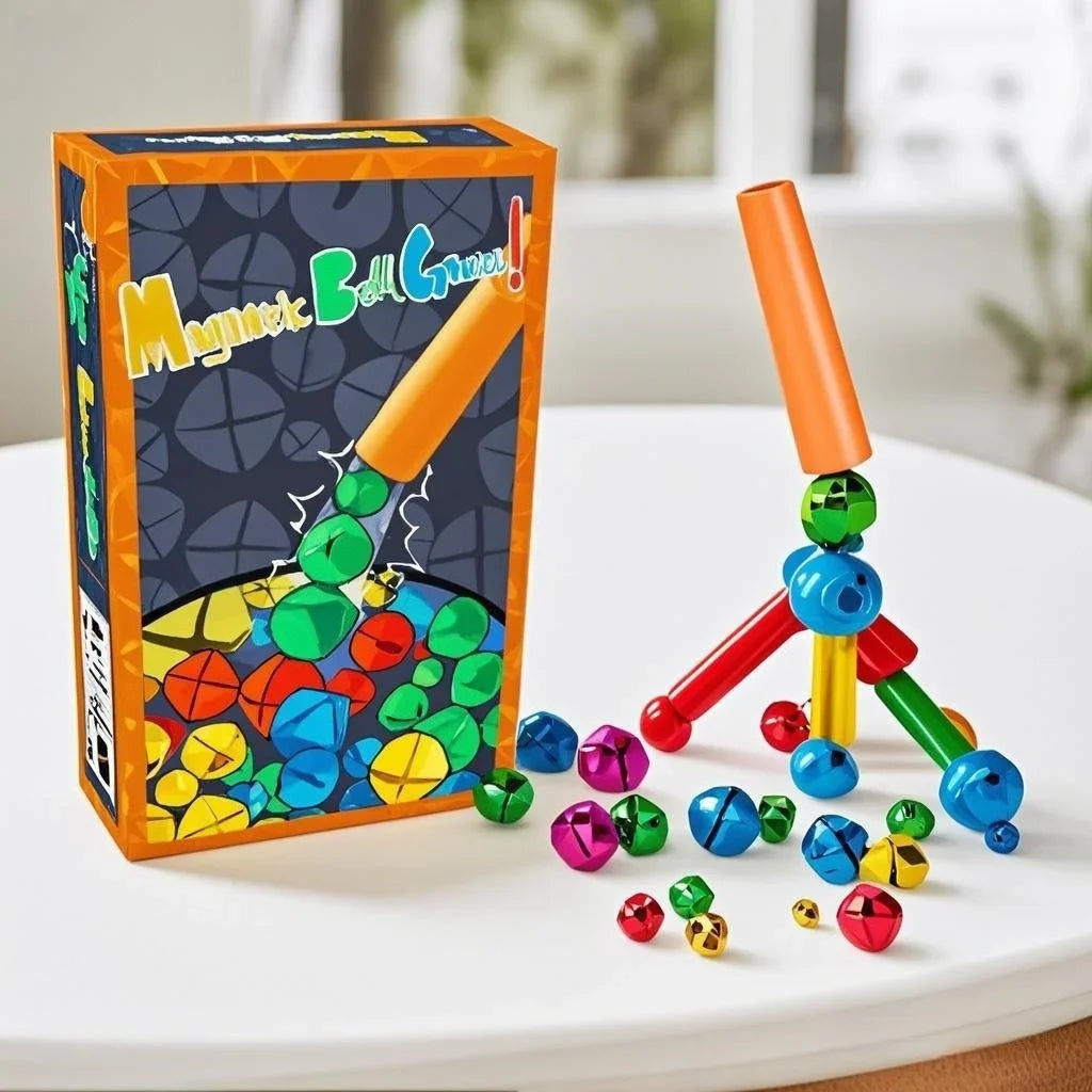 Interactive Magnetic Wand And Colorful Bell Parent-Child Sensory Magnetic Toy Portable Stress Reliever Children'sBoard Game Gift