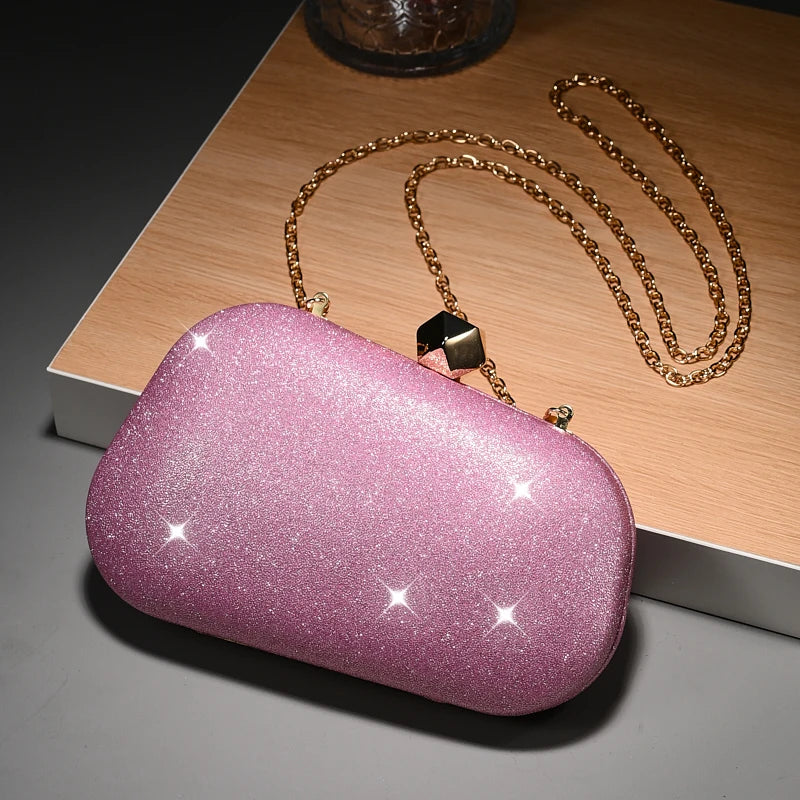New Creative Bright Sequin Wedding Clutch Bag Women's Sparkly Evening Dress Storage Bag for Banquet Parties Gift Bag