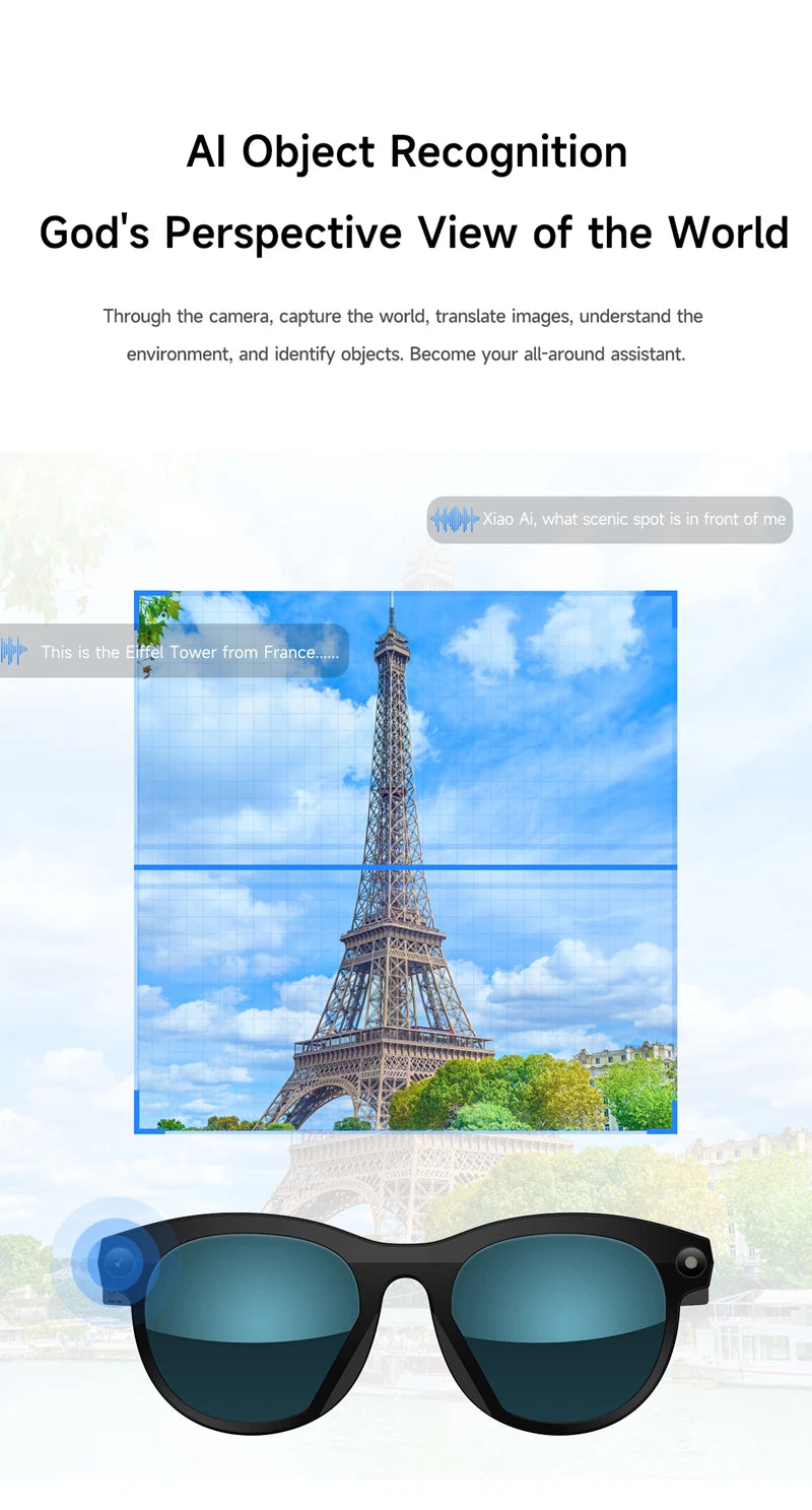 Xiaomi AI Smart Glasses 6K HD Camera Multifunctional Bluetooth Calling Voice Assistant Music Player Translation Glasses 2025 New