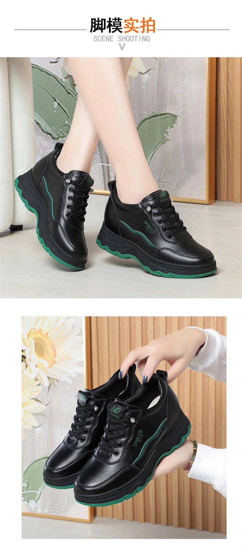 Women Water Proof Solid Comfort Sneakers Breathable Sports Shoes Outdoor Walking Flats Spring Casual Soft Leather Shoes 2024