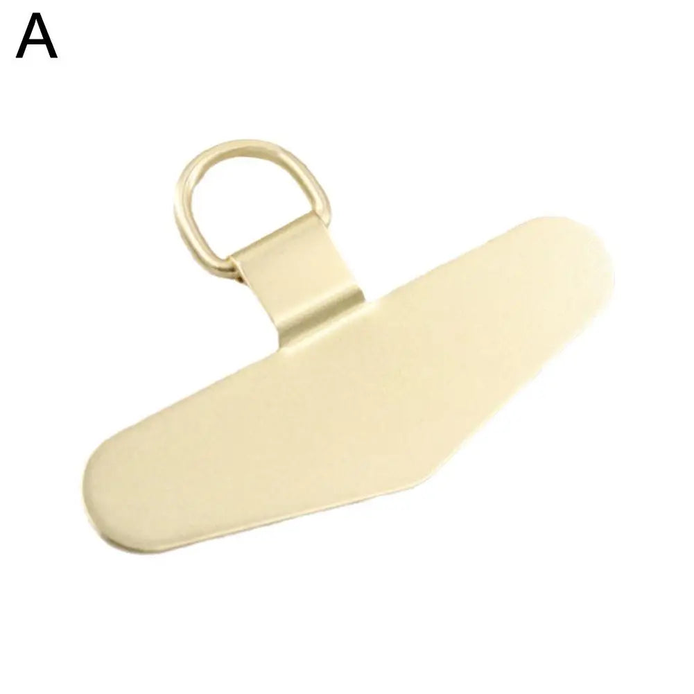 Steel Metal Phone Lanyard Gasket Patch Anti-lost Detachable Mobile Phone Rope Card Clip Strap Hang Cord Tab