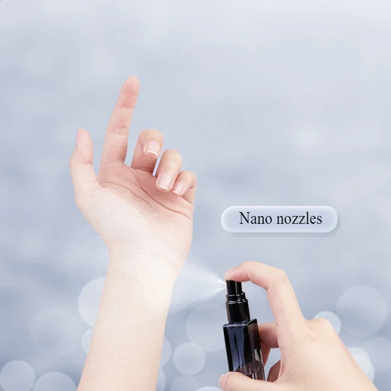 2PCS 20/10ML High Quality Perfume Spray Bottle Gradient Blue Perfume Bottle Travel Cosmetic Refillable Spray Bottle Empty Mini