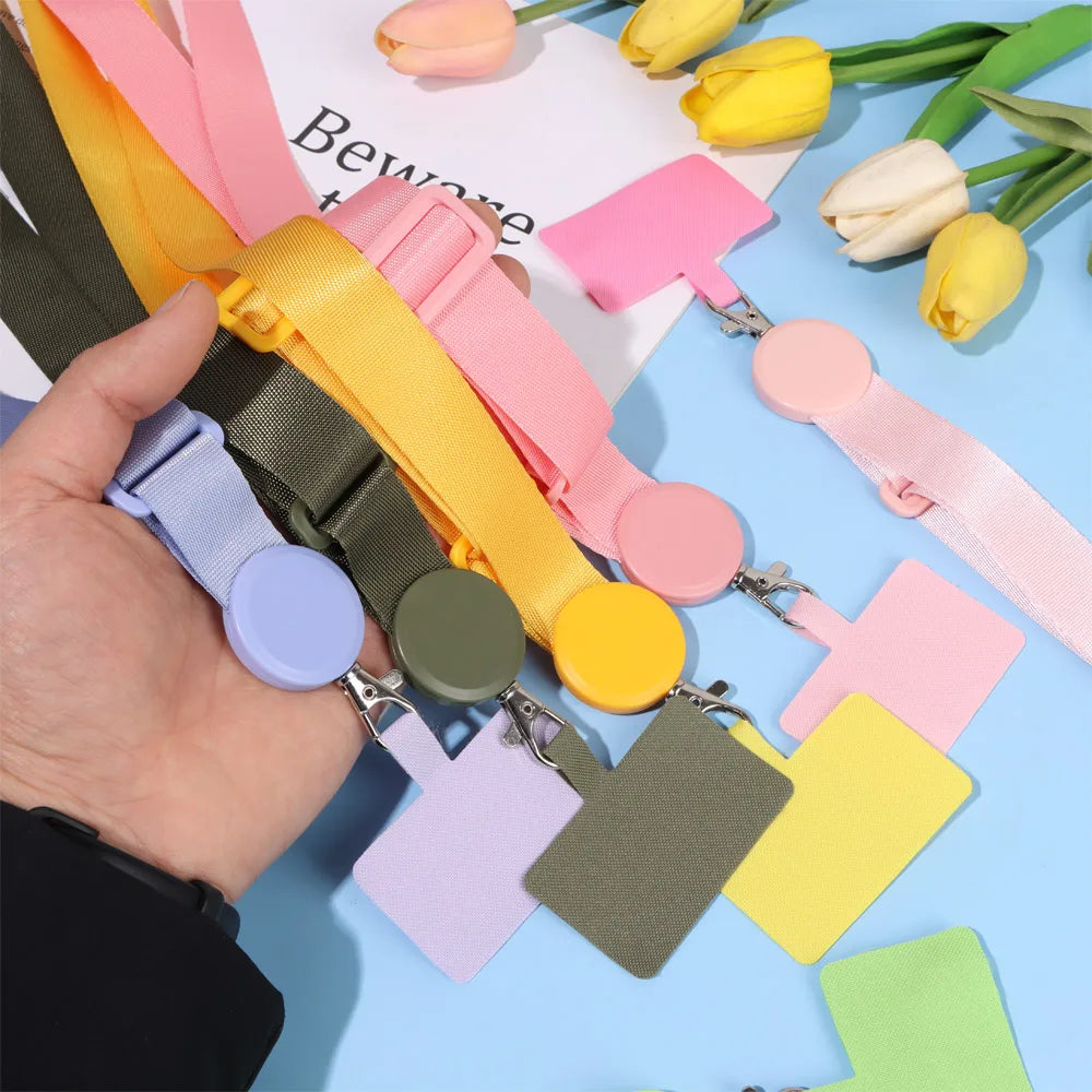 Neck Strap Lanyard for Mobile Phone Rope Anti-lost Keys Mobile Phone Straps Holder Neck Strap Hang Rope Lanyard Patch Card