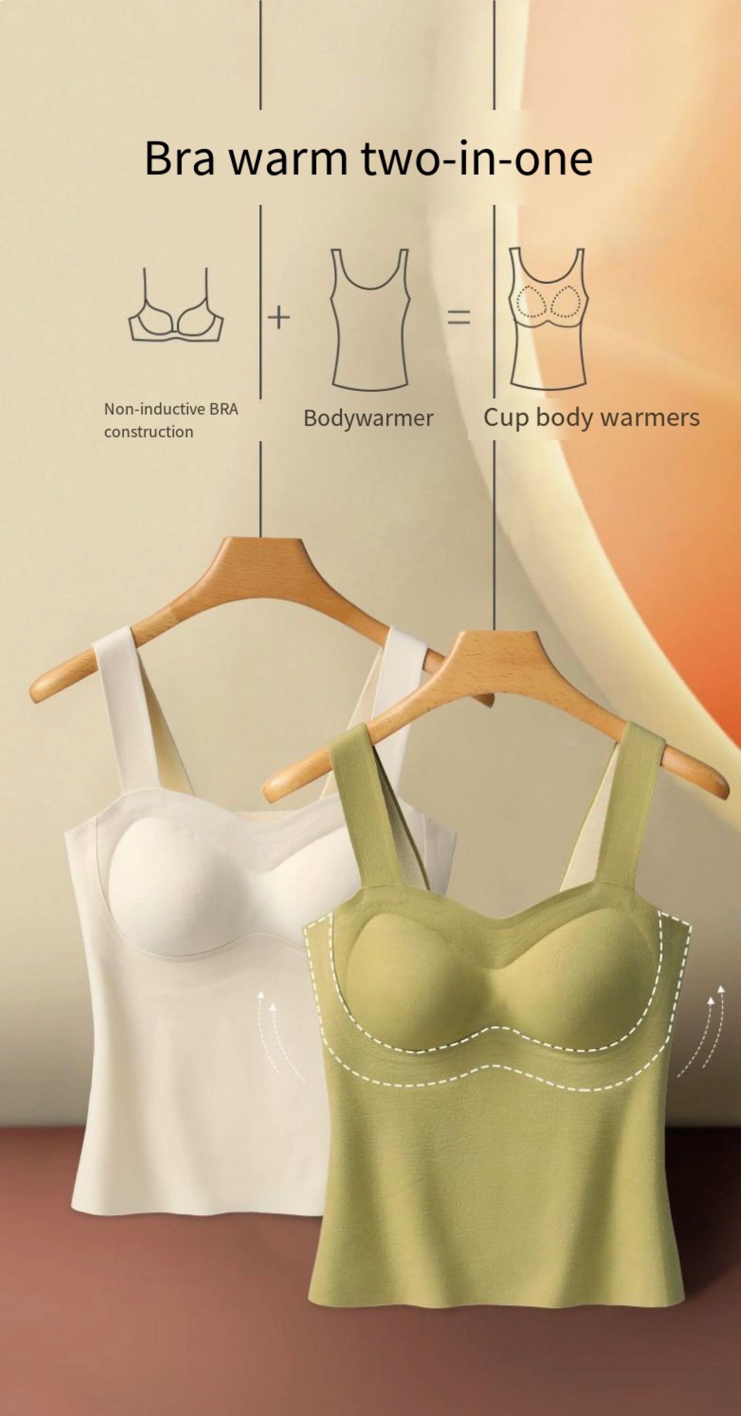 Autumn Winter Woman Thermal Underwear Lady Camisole Warm Top Vest Undershirt Female Lingerie Soft High Elastic With Bra Padded