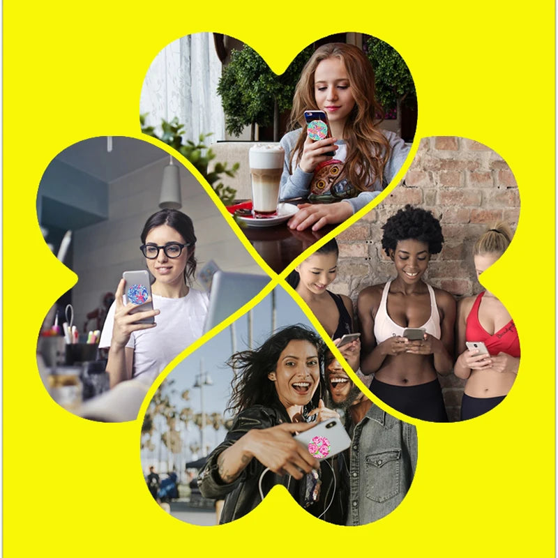 Popped Phone Holder Socket Stand For iPhone 16 15 14 13 Griptok Mobile Phone Accessories for Huawei Finger Ring Soporte Movil