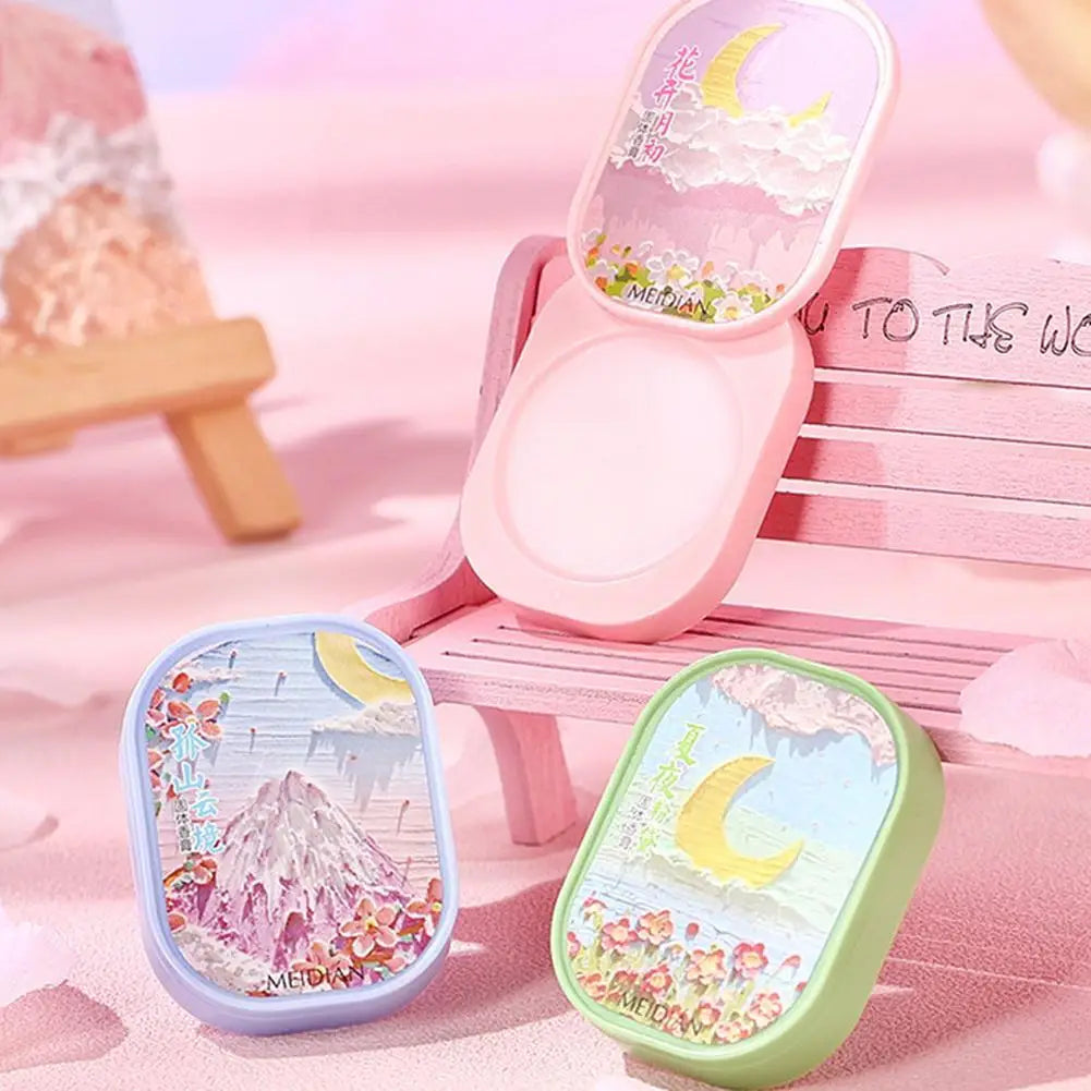 3Pcs Female Solid Perfume Portable Long Lasting Fragrance Fresh Natural Balm Deodorant Antiperspirant Perfume For Women