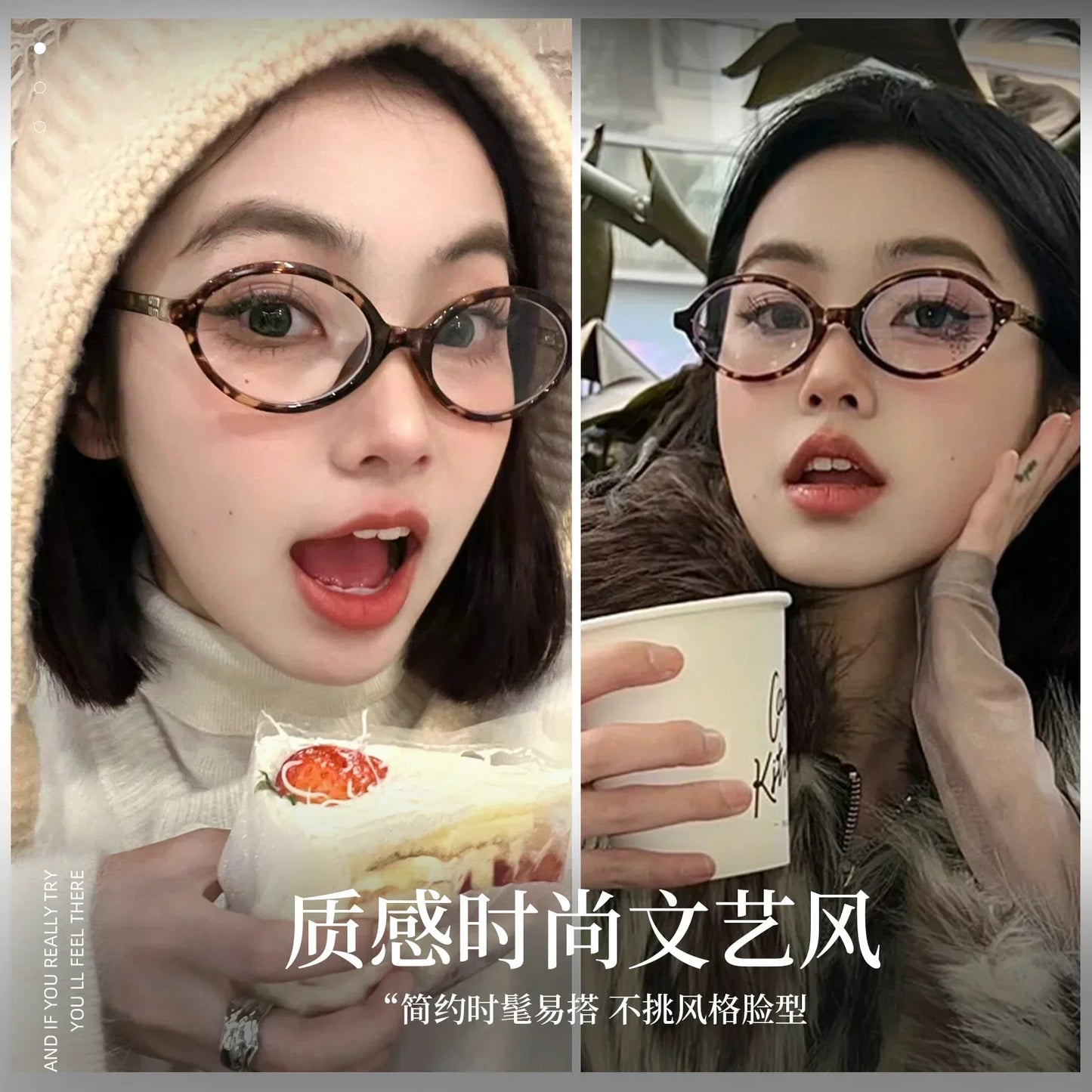 BLMUSA Retro Anti Blue Ray Photochromic Myopia Glasses Women Oval Small Frames Prescription Glasses Pop Classic Reading Glasses