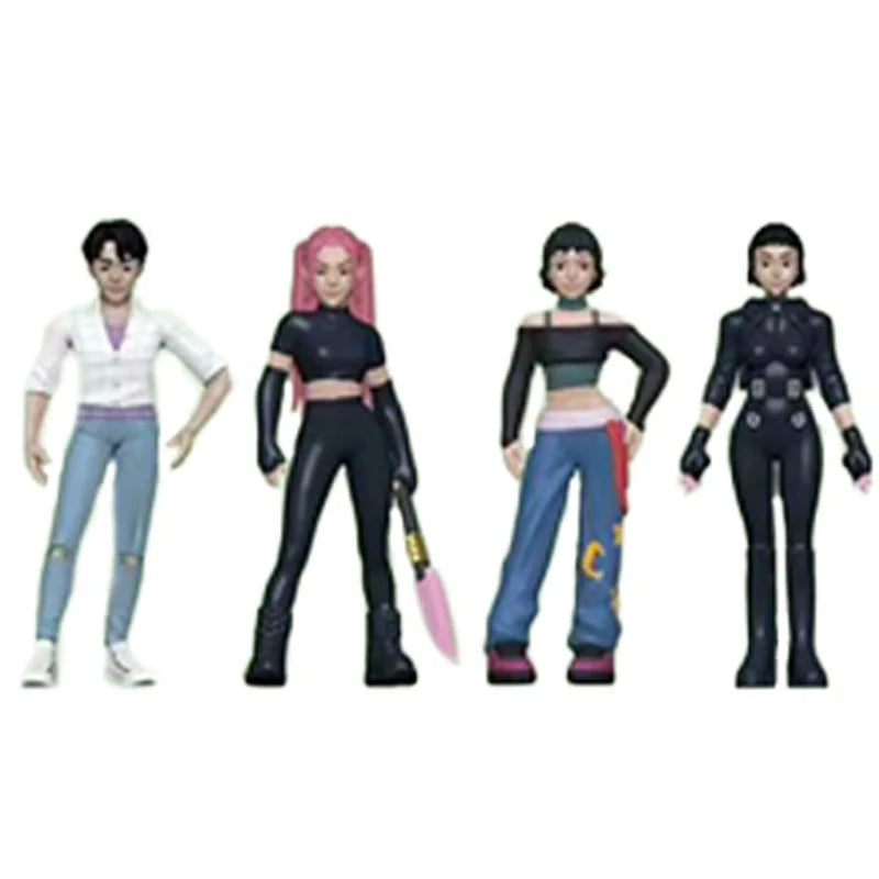 18pcs Kpop Demon Hunters blind box Figure Toy Derpys Tiger Rumi Mira Zoey Sussy Figurine Doll For Fans Christmas birthday Gift