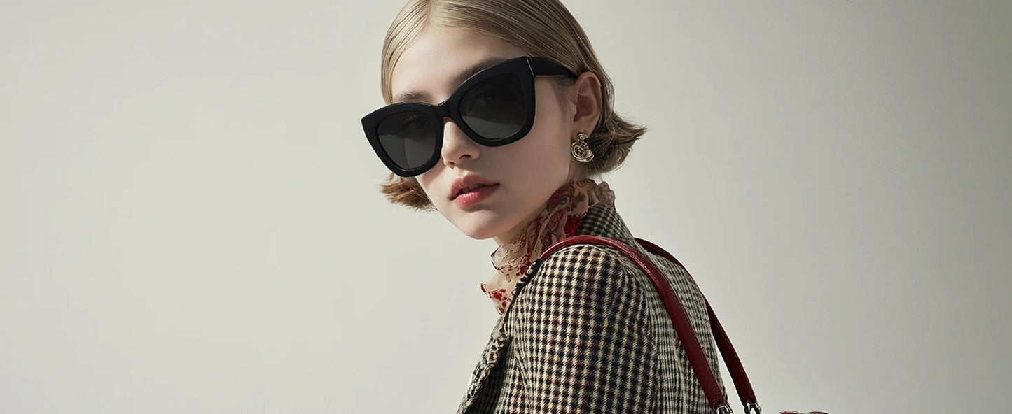 ZENOTTIC Handmade Acetate Polarized Sunglasses Fashion Square Shade UV400 Protection Sun Glasses for Women