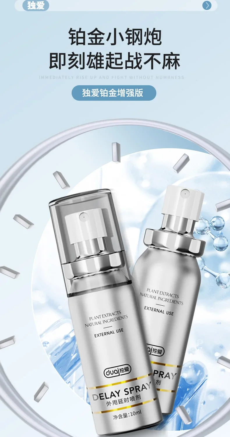 New Male Sexual Delay Spray, Men Delay Cream 60 Minutes Long, Prevent Premature Ejaculation, Cock Enlargement Erection Spray