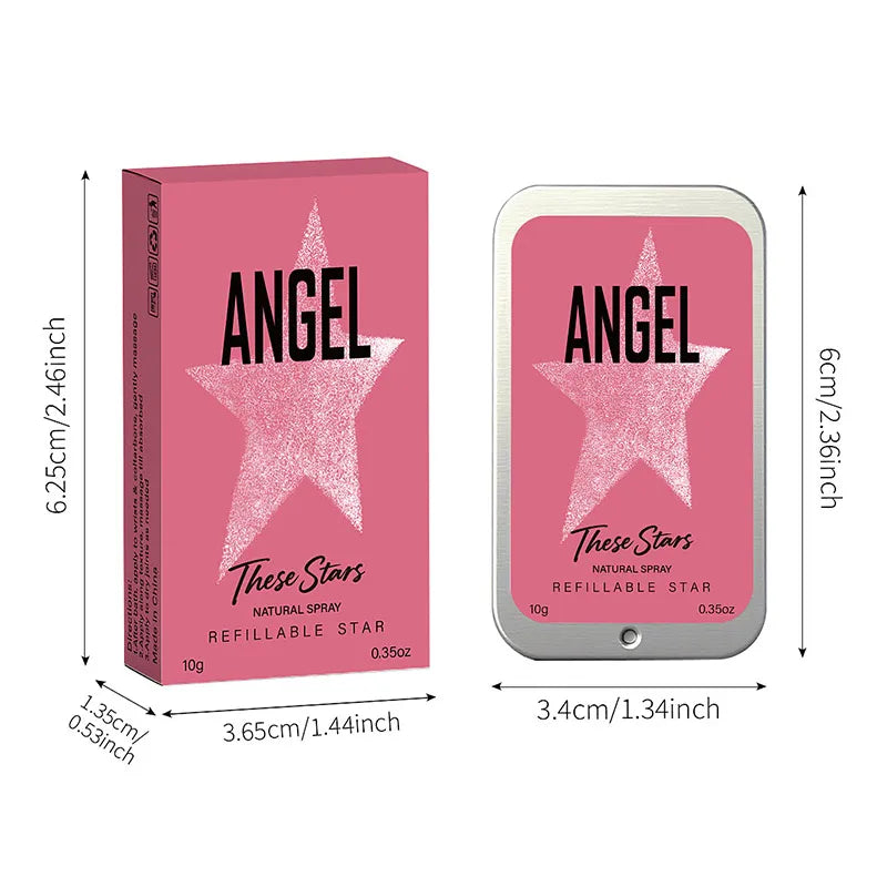 Angel Star Solid Perfume Cream Floral Fruity Cologne Long-lasting Fragrance Essential Oil Portable Dating Business Solid Perfume