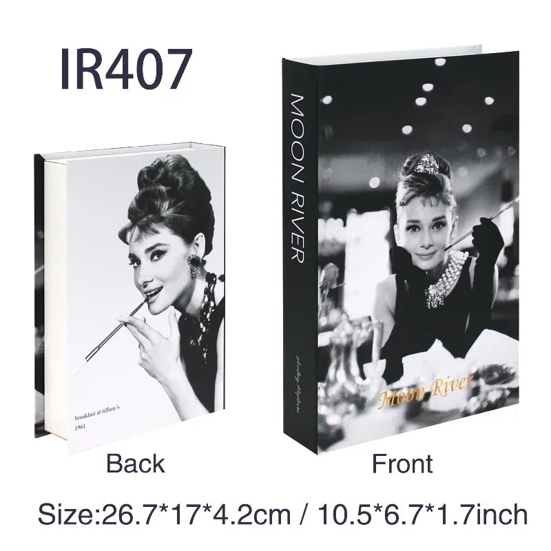 Luxury Fake Books for Decoration Openable Simulation Book Storage Box Coffee Table Books Villa Hotle Home Decor Shooting Props