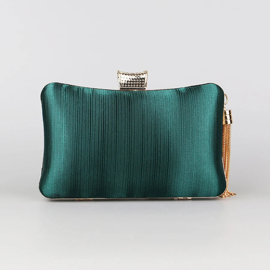 Vintage Fringed Cross Design Women Evening Bags Crystal Handbags Banquet Wedding Bridal Party Clutch Purse Chains Shoulder Bags