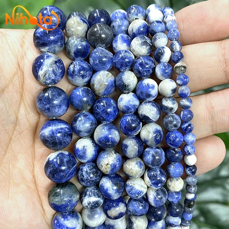 Natural Stone Beads Jaspers Amazonite Turquoises Agates Round Beads for Jewelry Making Diy Bracelet Earrings 4/6/8/10/12mm