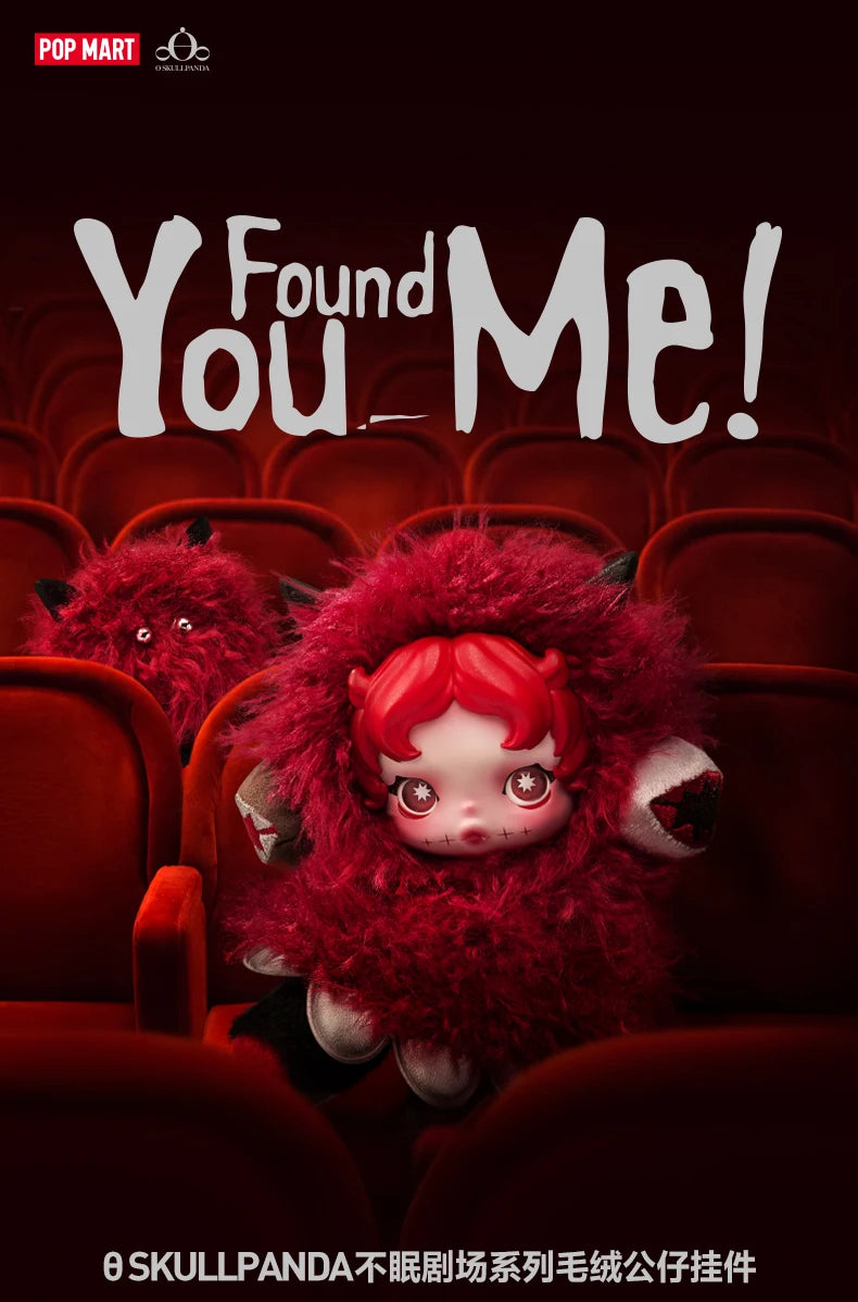 Original Popmart Skullpanda V3 You Found Me Series Trend Blind Box Doll Bag Pendant Surprised Box Toy Emotion Soothing Doll Gift