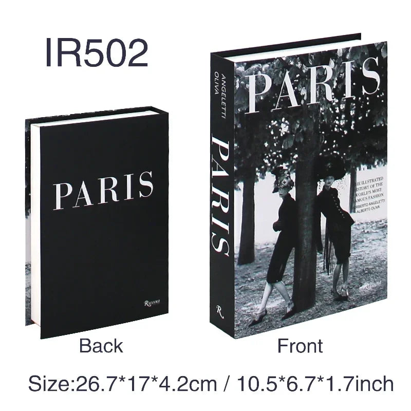 Luxury Fake Books for Decoration Openable Simulation Book Storage Box Coffee Table Books Villa Hotle Home Decor Shooting Props