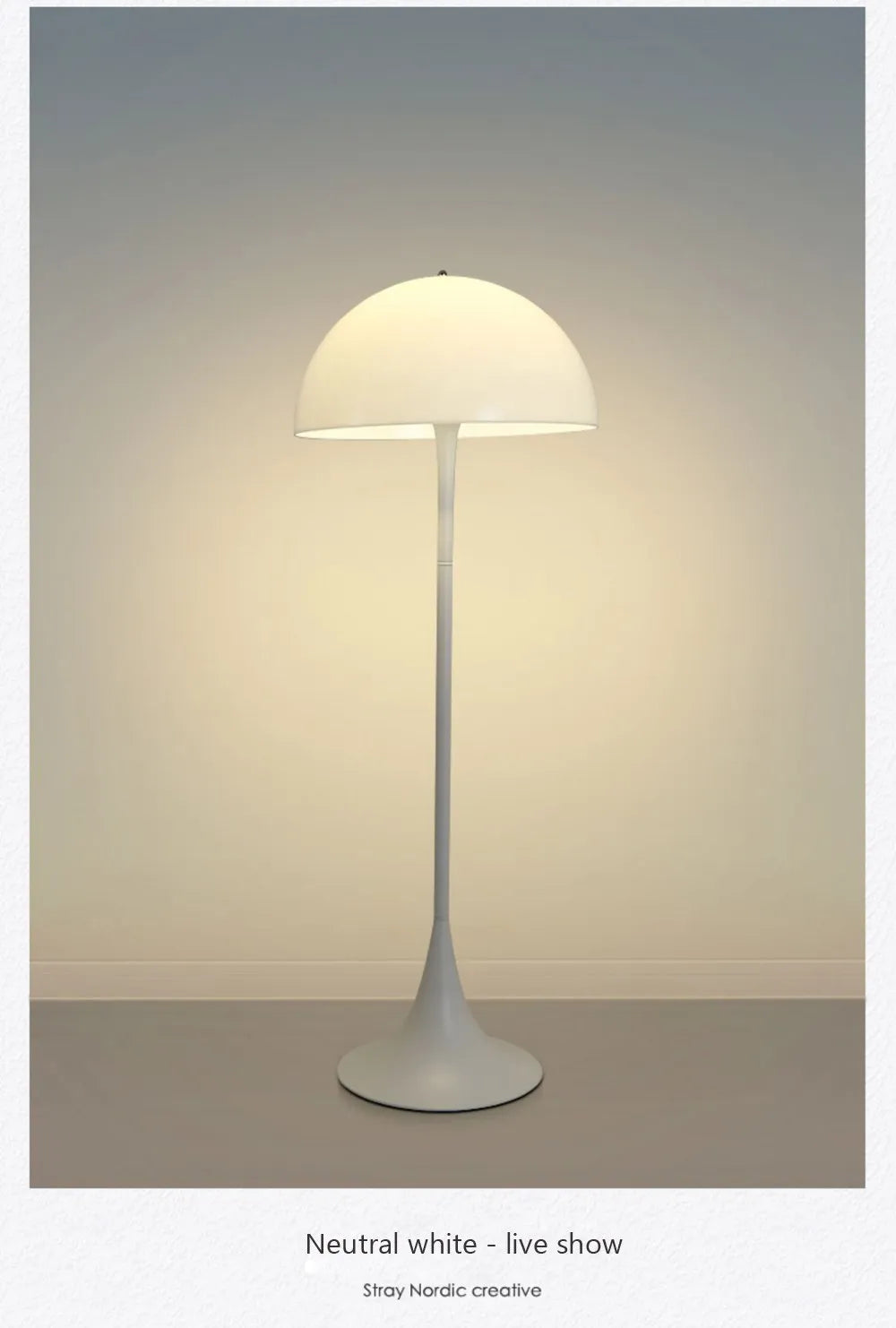 Modern Mushroom Floor Lamp LED Decoration Illumination For Bedroom Living Rooms White Minimalist Decor Study Reading Stand Light