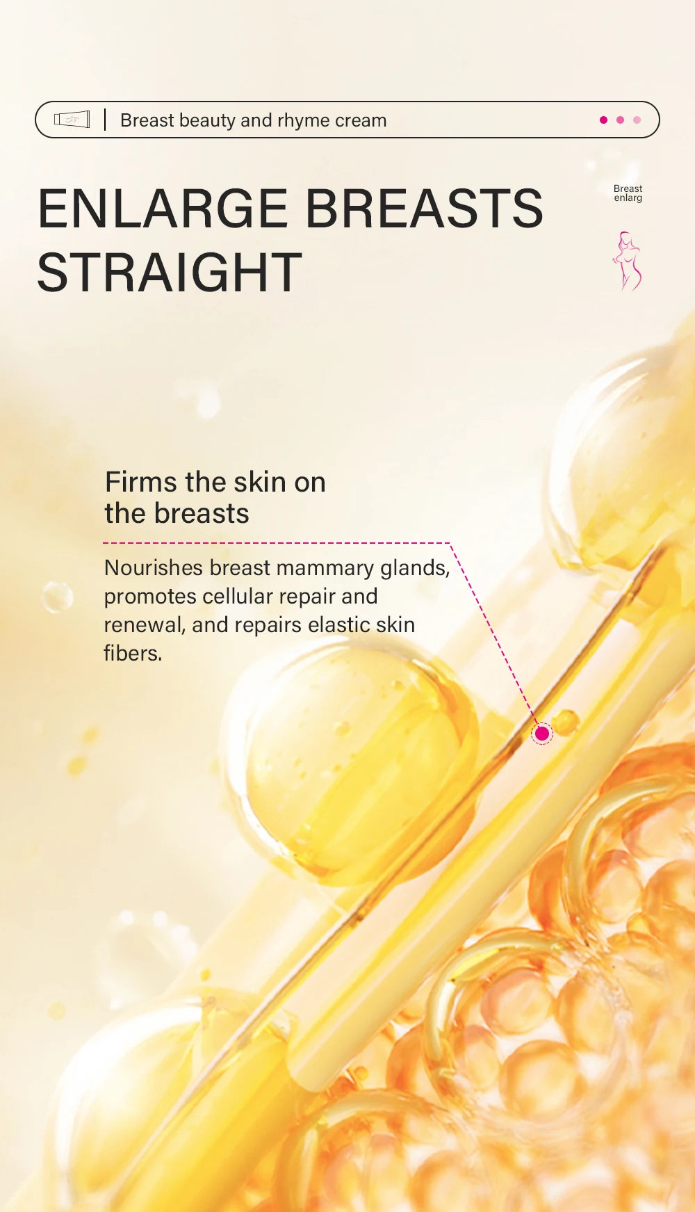 Breast Enhancement Cream Female Breast Enhancer Fast Growth Plump Breast Lifting Firming Cream Elasticity Chest Plump Tightness