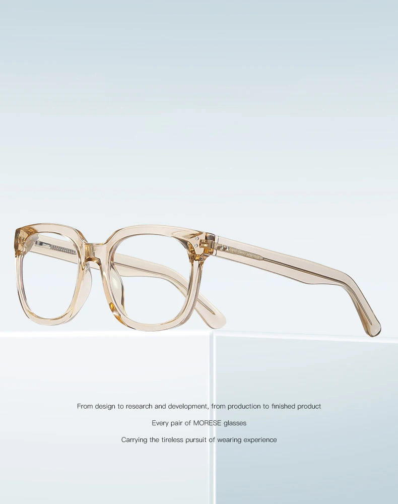 JMISUS Classic Prescription Glasses for Women Men Square Anti Blue Light Lenses Myopia Hyperopia Correction Office Use