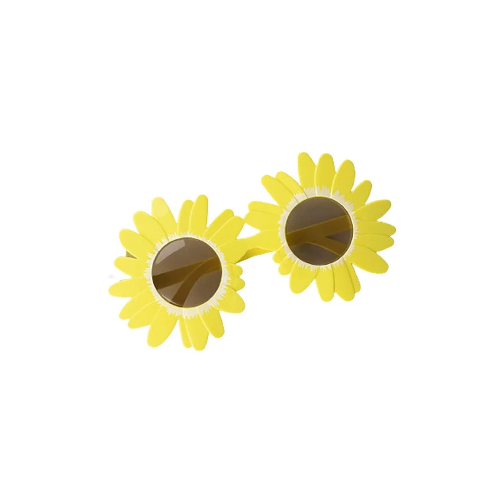 Sunflower Sunglasses Little Daisy Shape Sun Glasses Funny Party Decorative Eyeglasses Plastic Gathering Picnic Photography Props