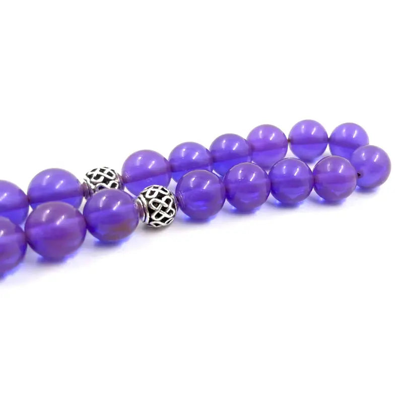 ALBASHAN Tasbih Purple Resin 33 45 66 99 Beads Bracelet Muslim Rosary Gradient Tassel Misbaha Islamic Bracelet Muslim Prayer Bea
