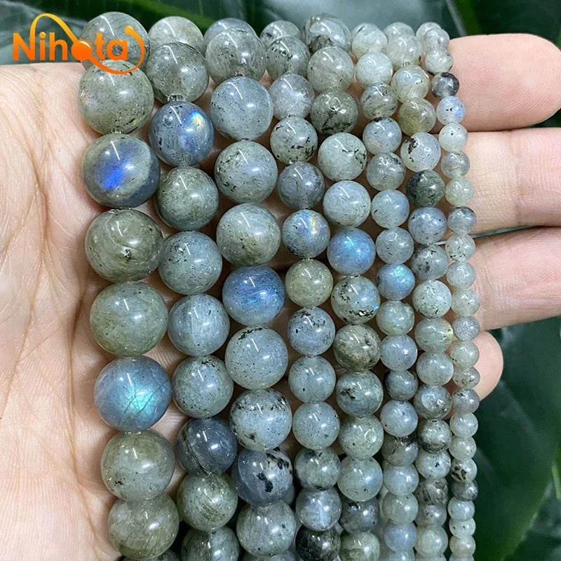 Natural Stone Beads Jaspers Amazonite Turquoises Agates Round Beads for Jewelry Making Diy Bracelet Earrings 4/6/8/10/12mm
