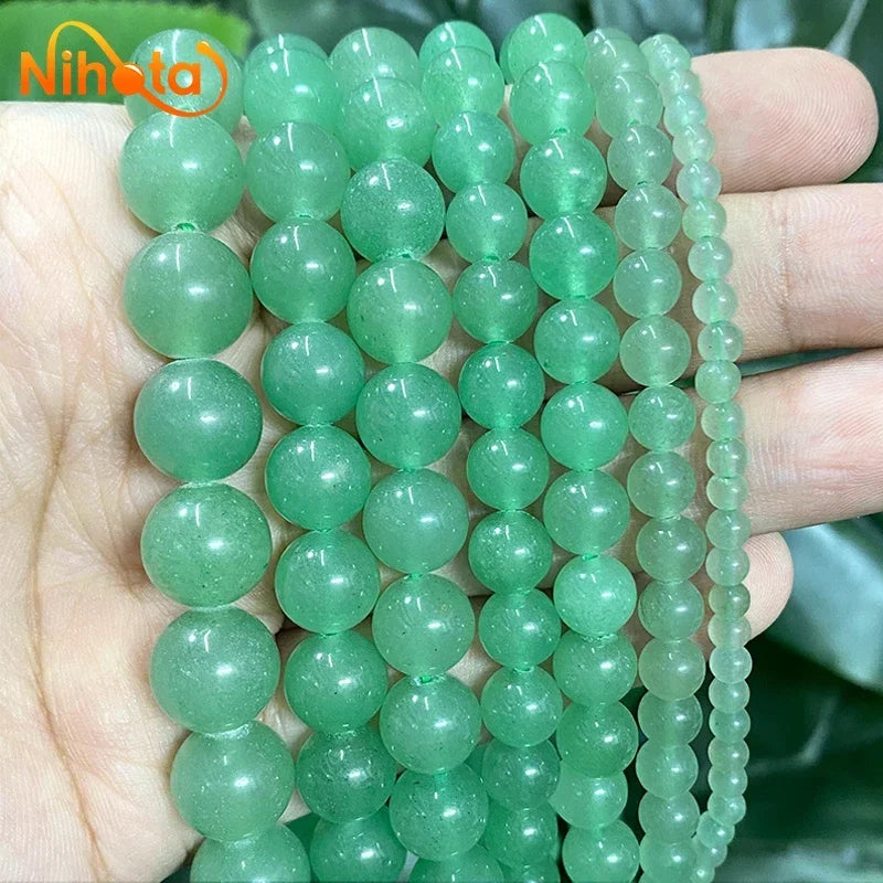 Natural Stone Beads Jaspers Amazonite Turquoises Agates Round Beads for Jewelry Making Diy Bracelet Earrings 4/6/8/10/12mm