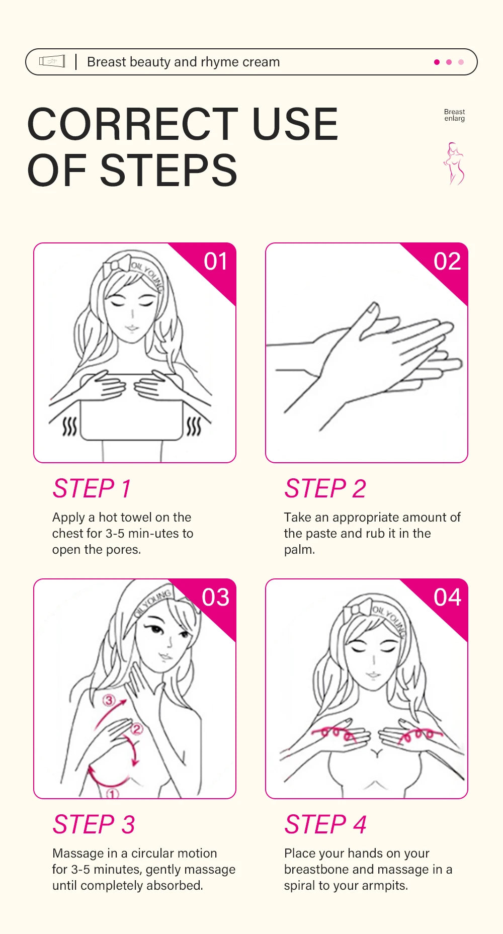 Breast Enhancement Cream Female Breast Enhancer Fast Growth Plump Breast Lifting Firming Cream Elasticity Chest Plump Tightness