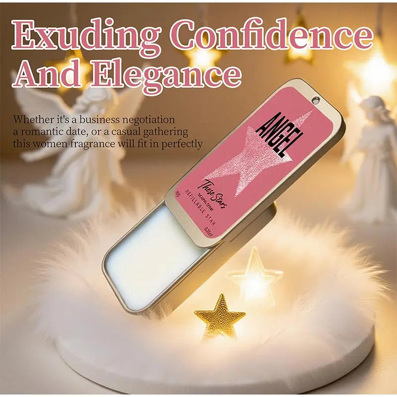 Angel Star Solid Perfume Cream Floral Fruity Cologne Long-lasting Fragrance Essential Oil Portable Dating Business Solid Perfume