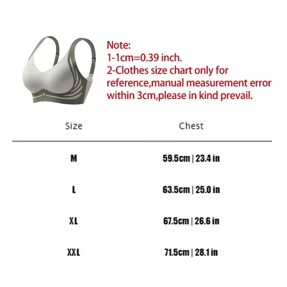 Women Seamless Bras Plus Size Sports Push Up Bra Top Support Comfortable Underwear Brassiere Yoga Fitness Sleep Vest Bralette