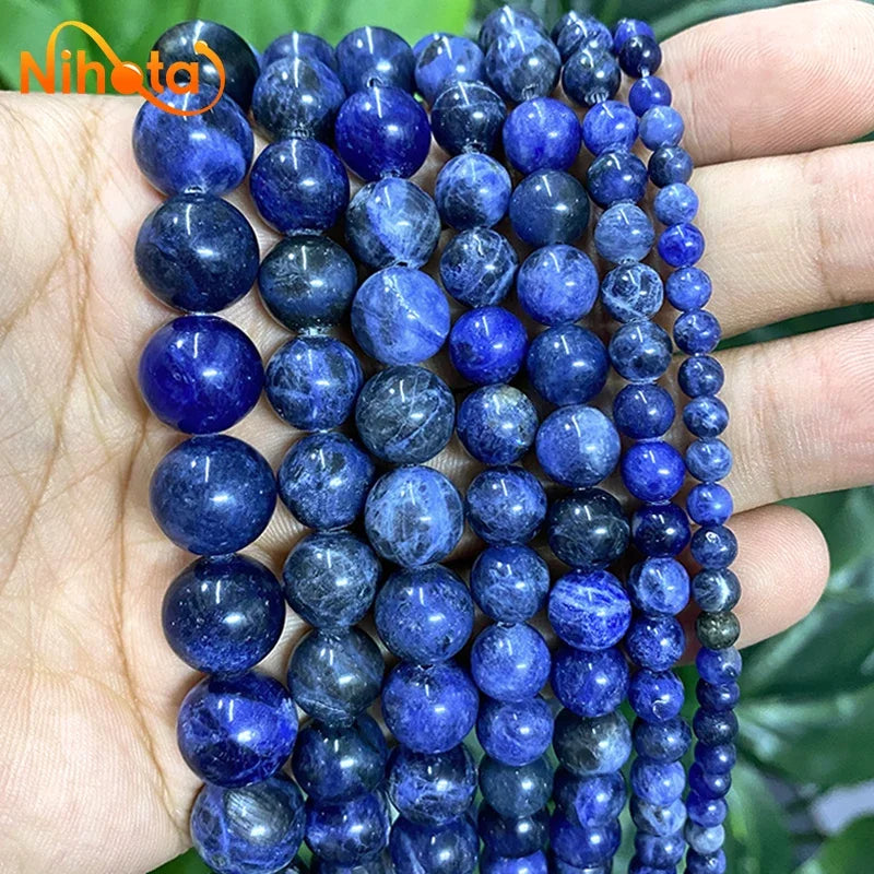 Natural Stone Beads Jaspers Amazonite Turquoises Agates Round Beads for Jewelry Making Diy Bracelet Earrings 4/6/8/10/12mm