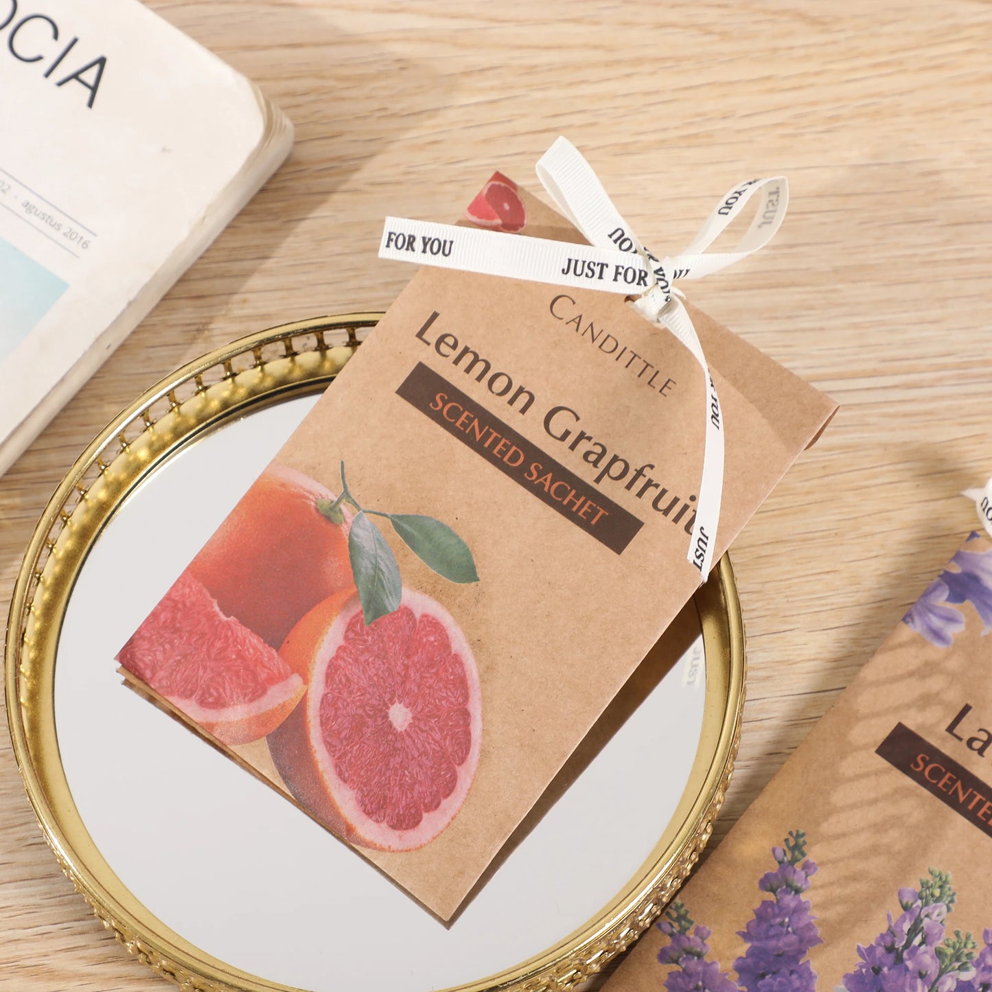 6 packs Oud Lavender Sandalwood Rose Coconut flower&Jasmine Scented Sachet Set for Closet Drawer Car Wardrobe,long last