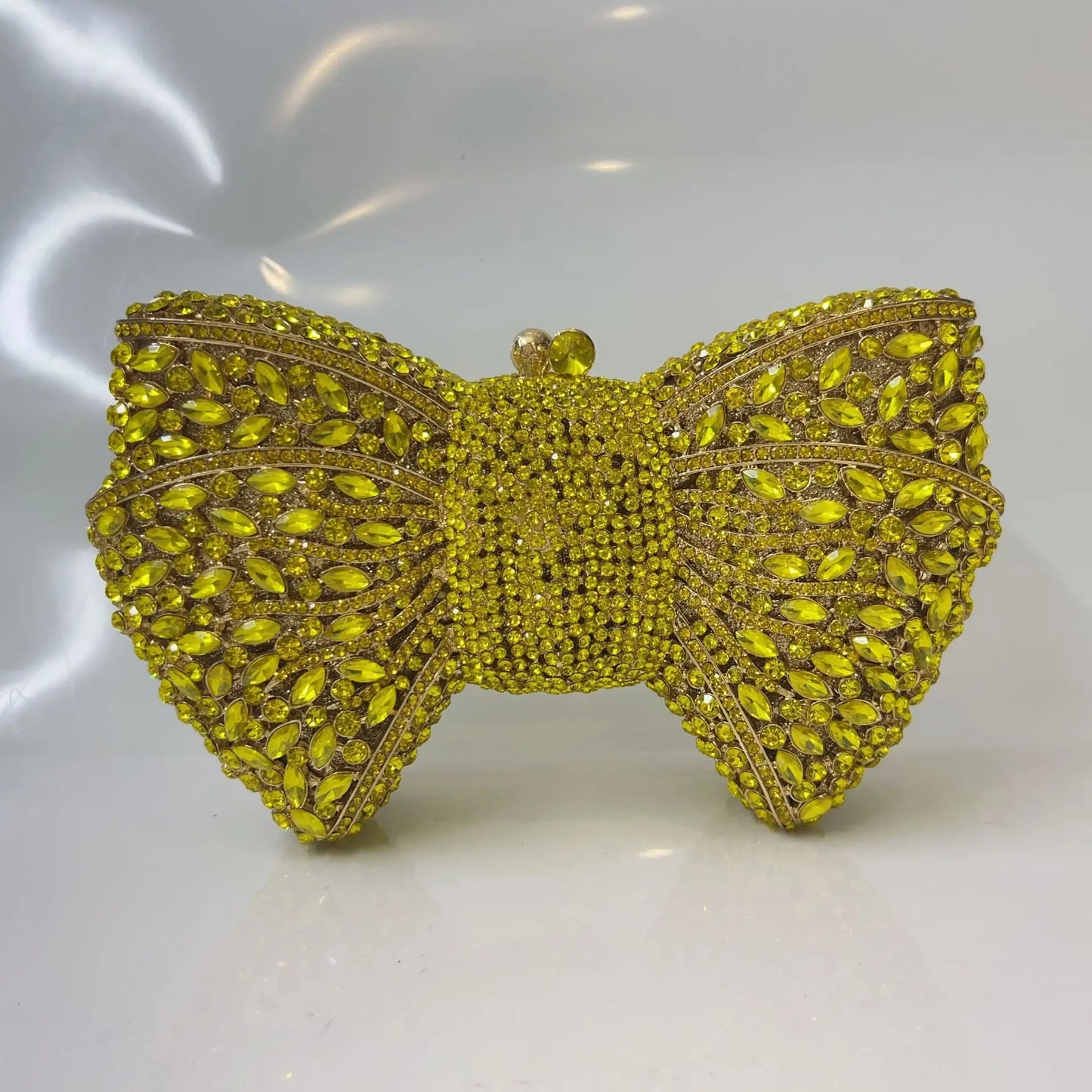 XIYUAN 15 Color Fashion Hollow Bow Woman Evening Bag Wedding Bride Diamond Stone Purse Crystal Banquet Gala Party Dinner Handbag