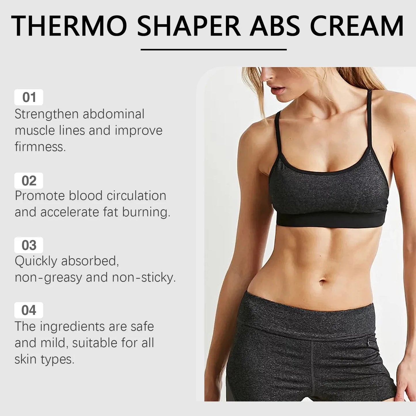 Abdominal Muscle Cream Exercise Abdominal Muscle Line External Massage, Body Care Men And Women Sports Fitness Cream