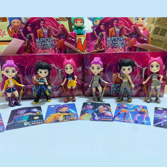 K-Pop Demon Hunters Blind Box Anime Figure Rumi Mira Zoey Sussy Dolls Blind Bag Mystery Box Decoration Kids Christmas Gift