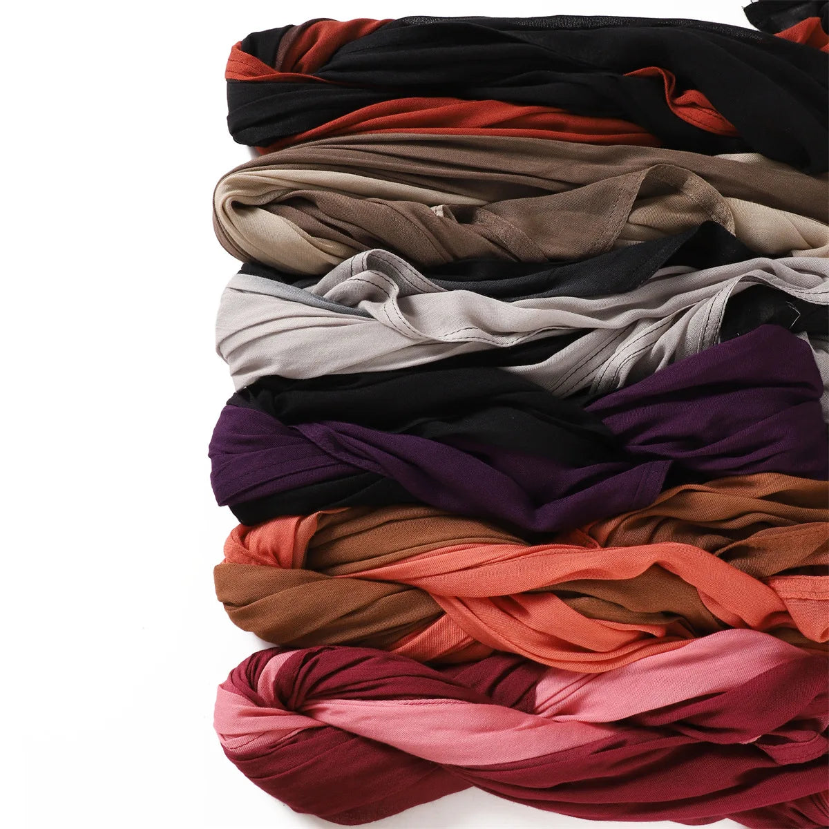 90*185cm Big Size Women Gradient Color Cotton Rayon Hijab Scarf Lady High Quality Wraps Shawls Muslim Headband Islamic Scarves