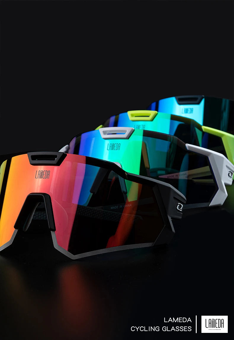 Lameda Outdoor Cycling Glasses Sports Polarized  Road Bike Glasses Mountain Bicycle Sunglasses Cycling Goggles Eyewear Goggles W