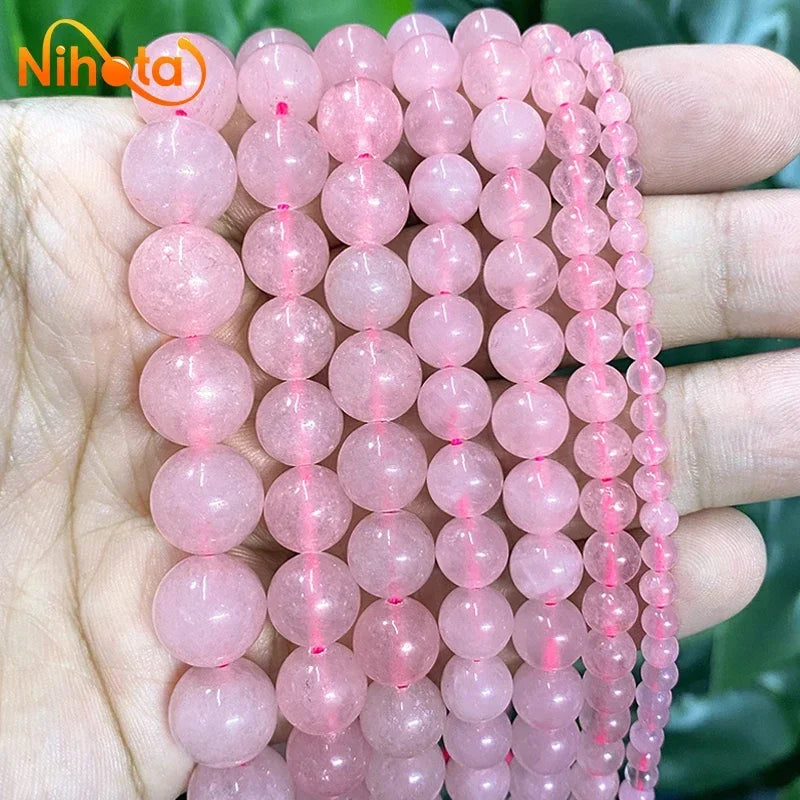 Natural Stone Beads Jaspers Amazonite Turquoises Agates Round Beads for Jewelry Making Diy Bracelet Earrings 4/6/8/10/12mm