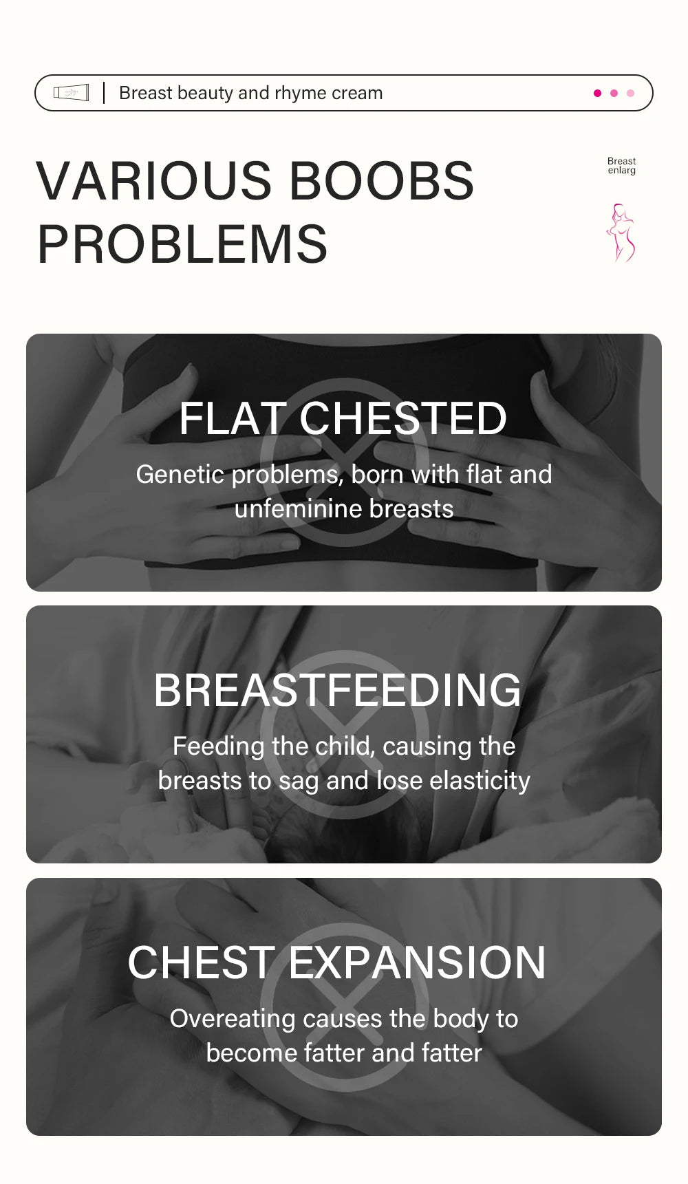 Breast Enhancement Cream Female Breast Enhancer Fast Growth Plump Breast Lifting Firming Cream Elasticity Chest Plump Tightness