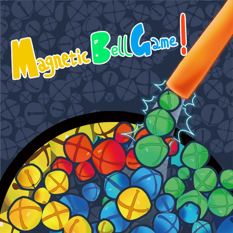 Interactive Magnetic Wand And Colorful Bell Parent-Child Sensory Magnetic Toy Portable Stress Reliever Children'sBoard Game Gift