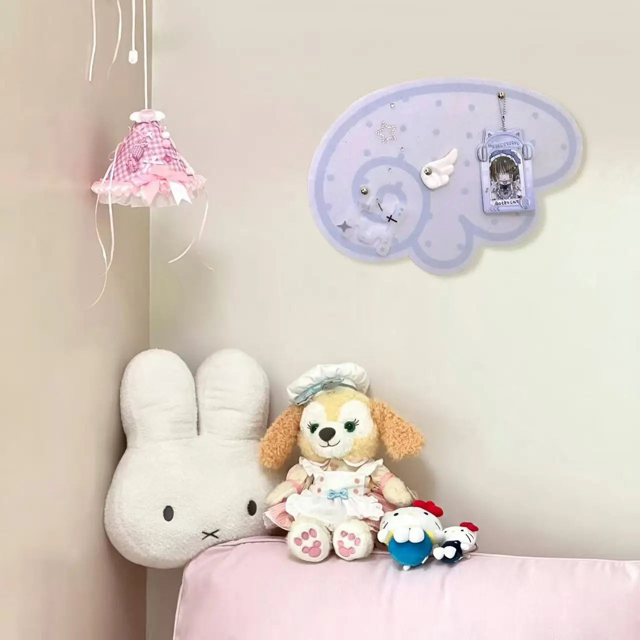 New Ins Style Angel Wings Special-shaped Felt Room Decoration Cute Storage Decorative Wall Photo Wall Bedroom Living Room Layout