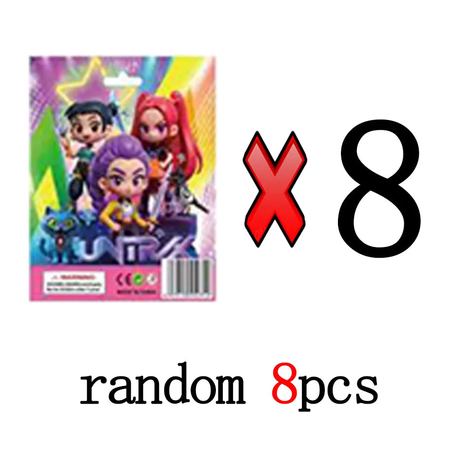 Kpop Demon Hunters 2025 Cute PVC Mystery Box Collectible Doll Model Desk Decoration Figure Toy for Kids Gift