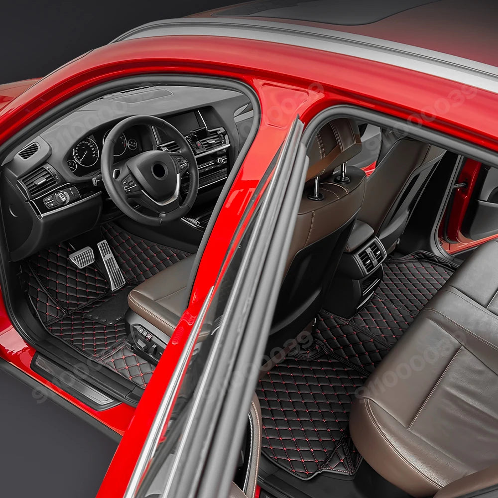 Car floor mats for AUDI Q7 (Seven seats) 2006 2007 2008 2009 2010 2011 2012 2013 2014 2015 2016-2025 Custom foot Pads automobile