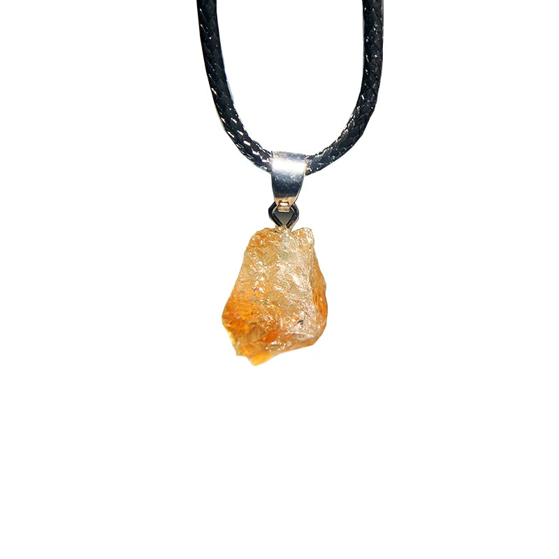 1PC Natural Crystal Rough Stone Amethyst Pendant Energy Healing Gemstone Amethyst Necklace Charms Chakra Halo Jewelry for Women